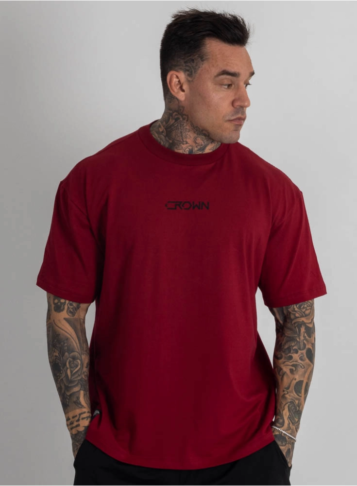 Camiseta Oversized HardLine Bordô