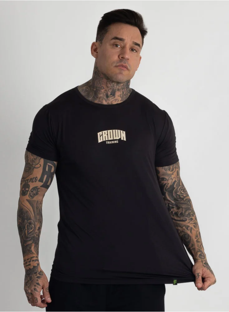 Camiseta Crown Polytech Pace Preta Camiseta Crown Polytech Pace Preta