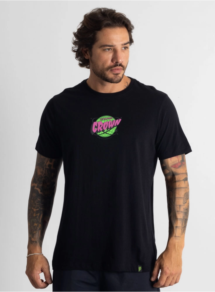 Camiseta Crown Training Astro Preta