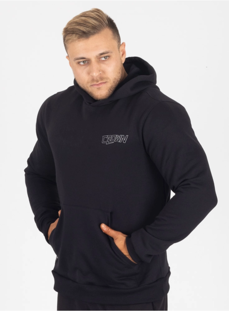 Moletom Crown Capuz Spark Preto
