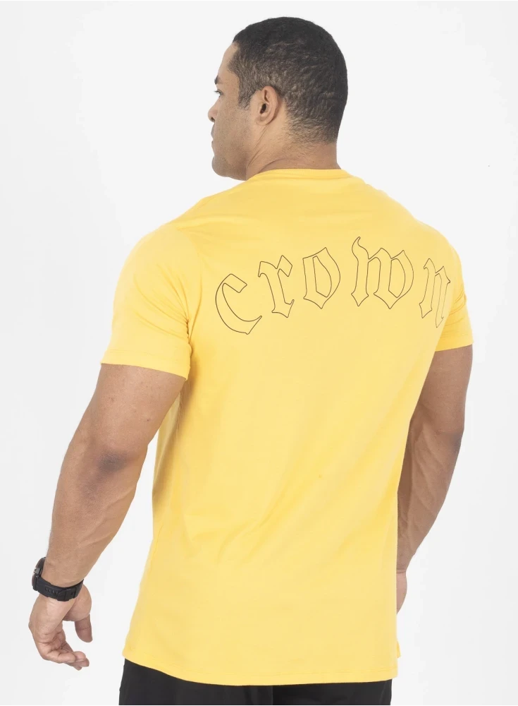Camiseta  Crown Training Fire  Amarelo 