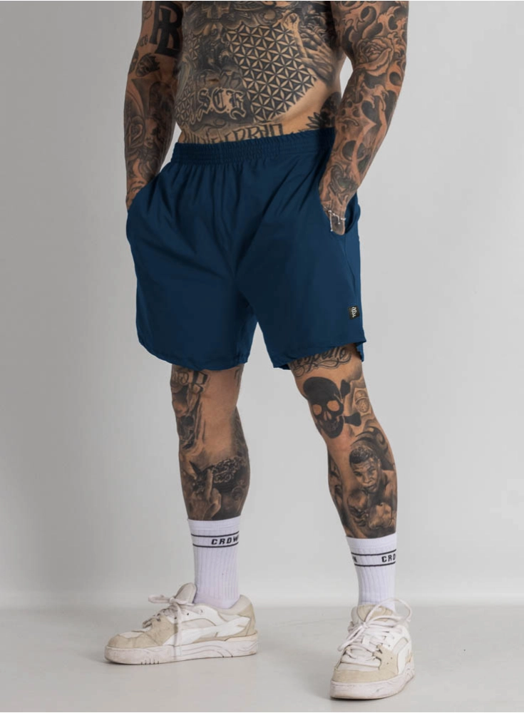 Bermuda Crown Poliamida Curta Azul Stell Bermuda Crown Poliamida Curta Azul Stell