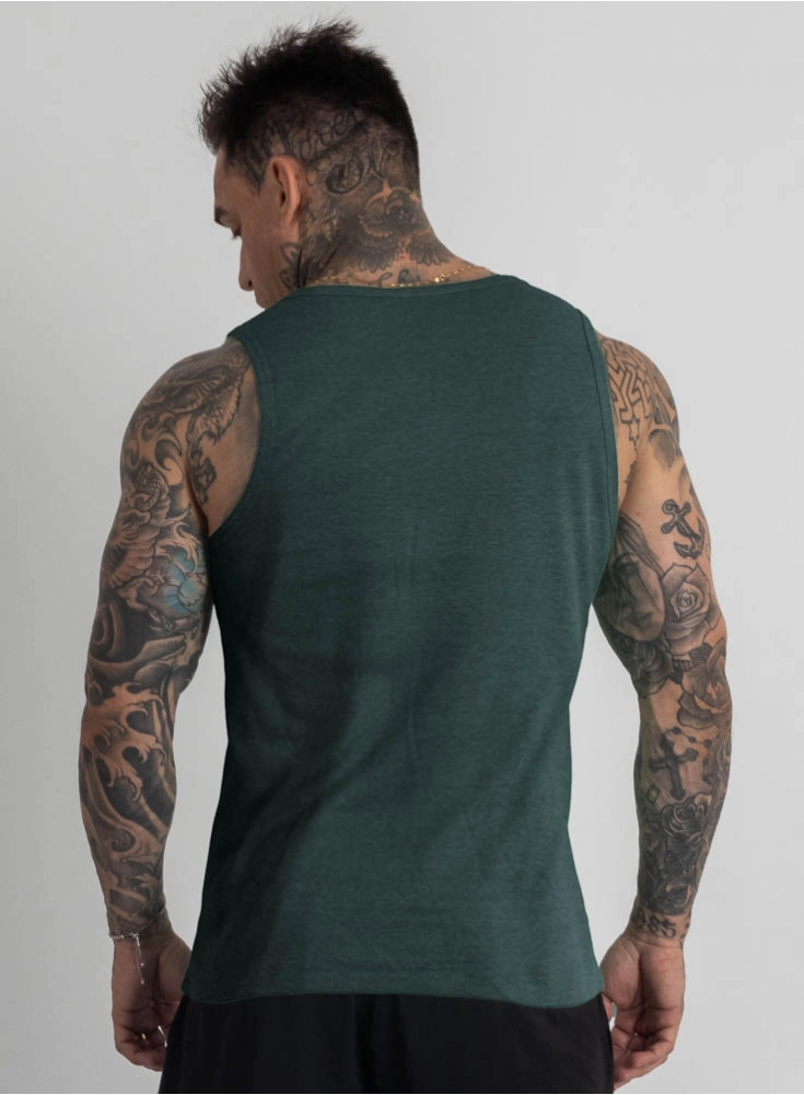 Regata Crown Training Canelada Mescla Verde Escuro