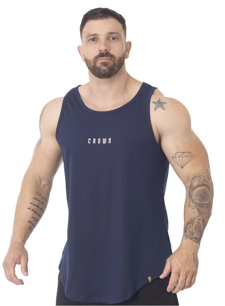 Regata Crown Training Long Trust  Azul Marinho 