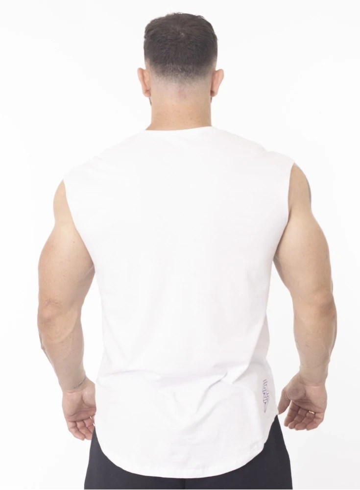 Regata Crown Japonesa Bodybuilder  Branco 