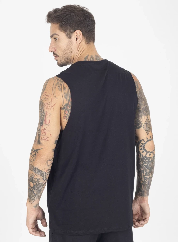 Regata Crown New Tank Bodybuilder  Preto 