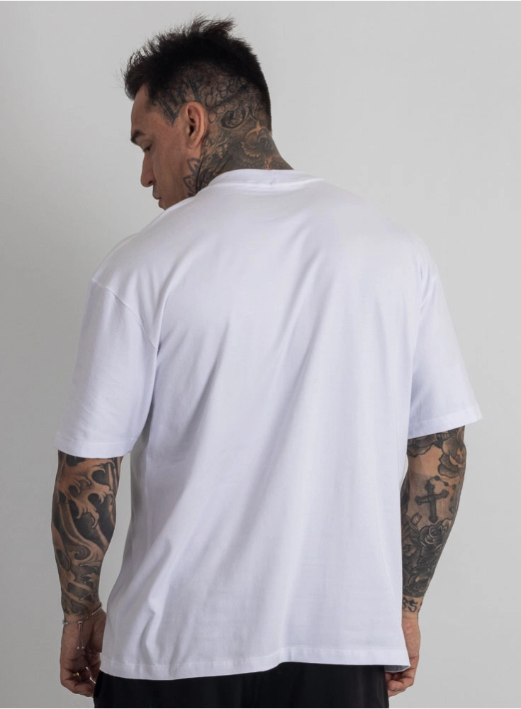 Camiseta Oversized Burn Branca