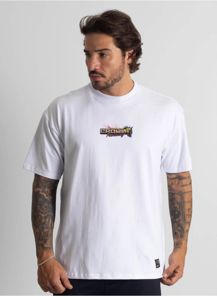 Camiseta Oversized Punk Branca