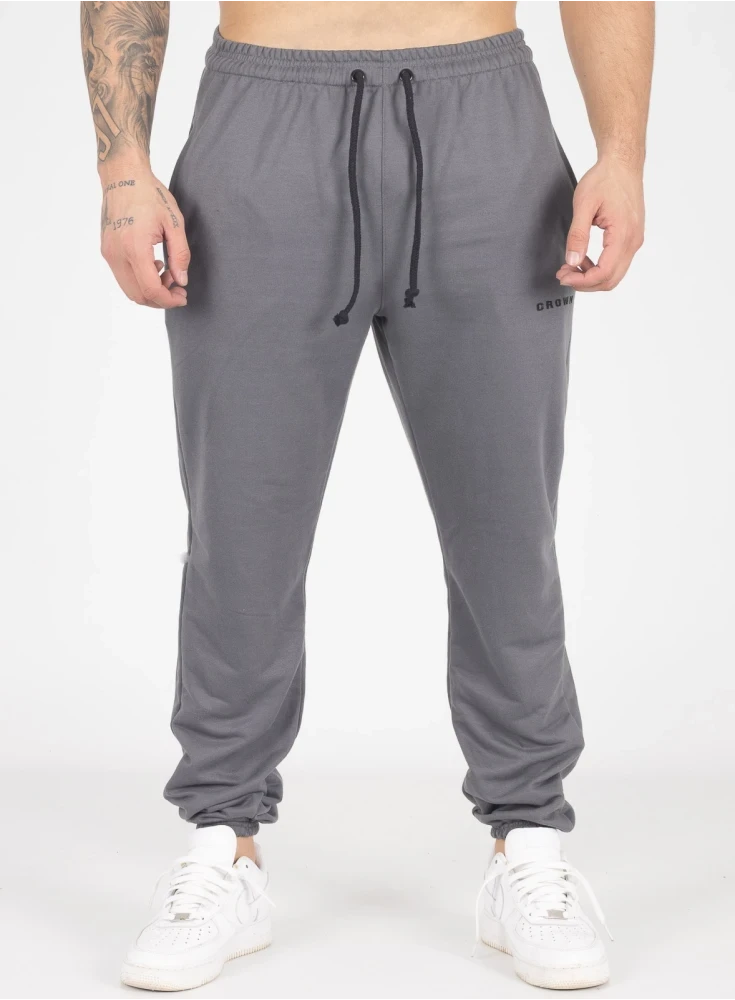 Calça de Moletom Crown Training Slim Dark Grafite