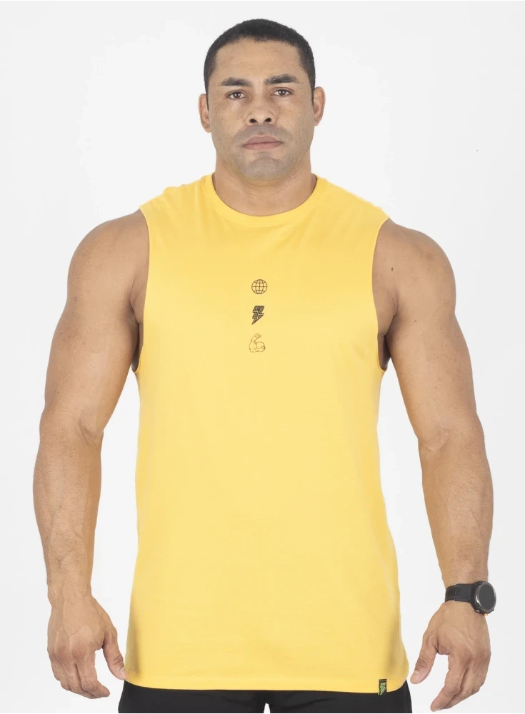 Regata Crown New Tank Conquest  Amarelo 
