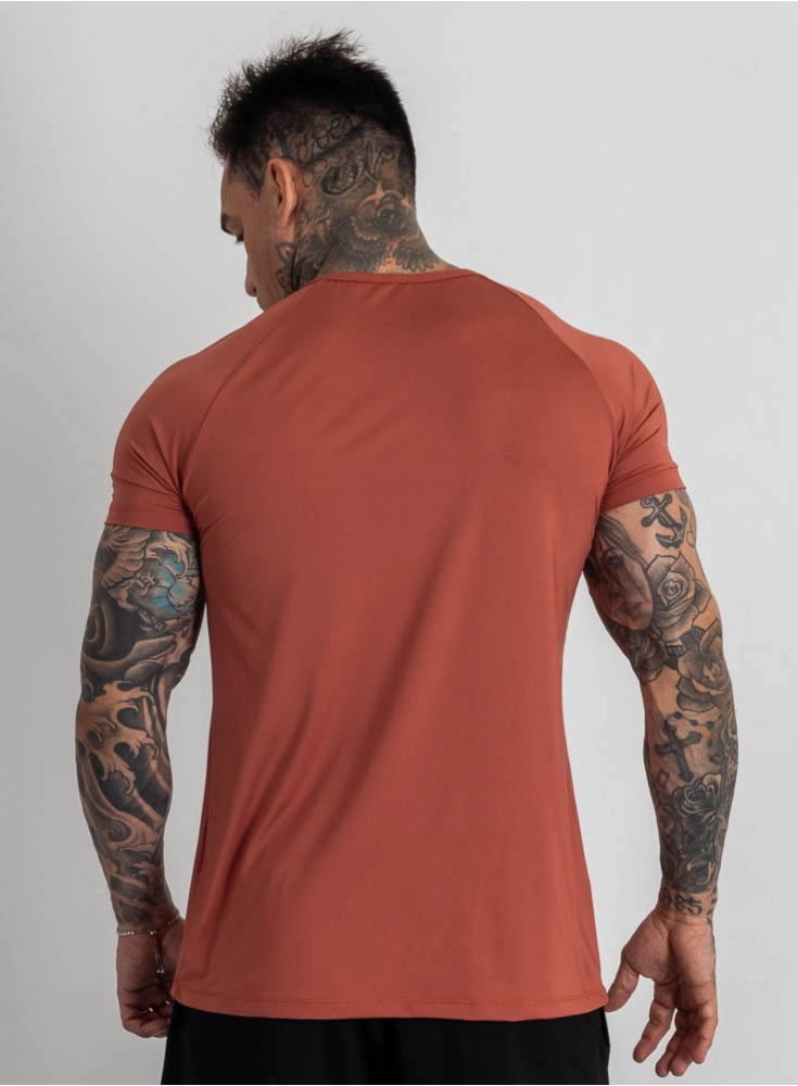 Camiseta Crown Dry Fit Lisa Terra Cota Camiseta Crown Dry Fit Lisa Terra Cota