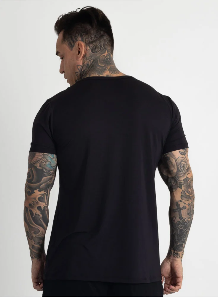 Camiseta Crown Polytech Static Preto