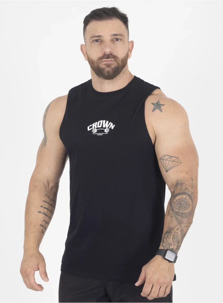 Regata Crown New Tank Dumbbell  Preto 