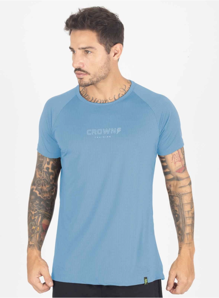 Camiseta Crown Dry Fit Ice Azul Bebê