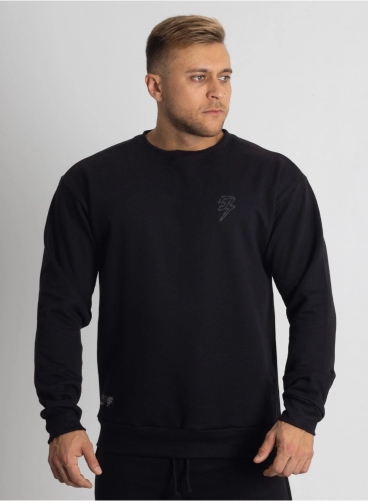 Moletom Crown Farpado Preto