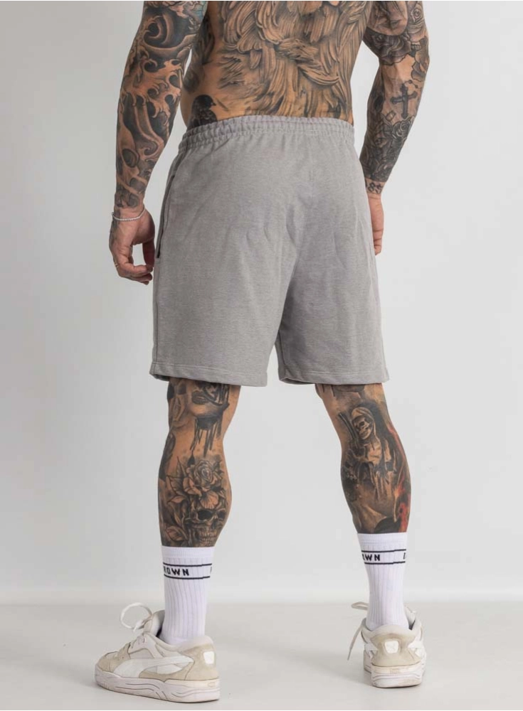 Bermuda de Moletom Crown Curta Dark Mescla