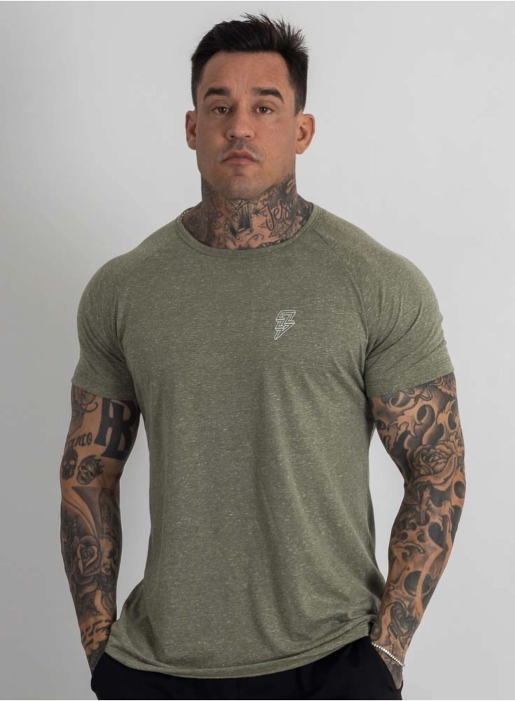 Camiseta Crown Training Classic Mescla Verde