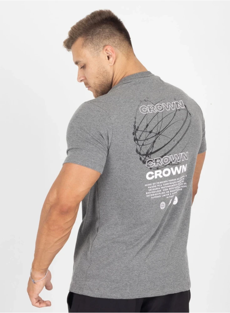 Camiseta Crown Training Orbital Mescla Escuro