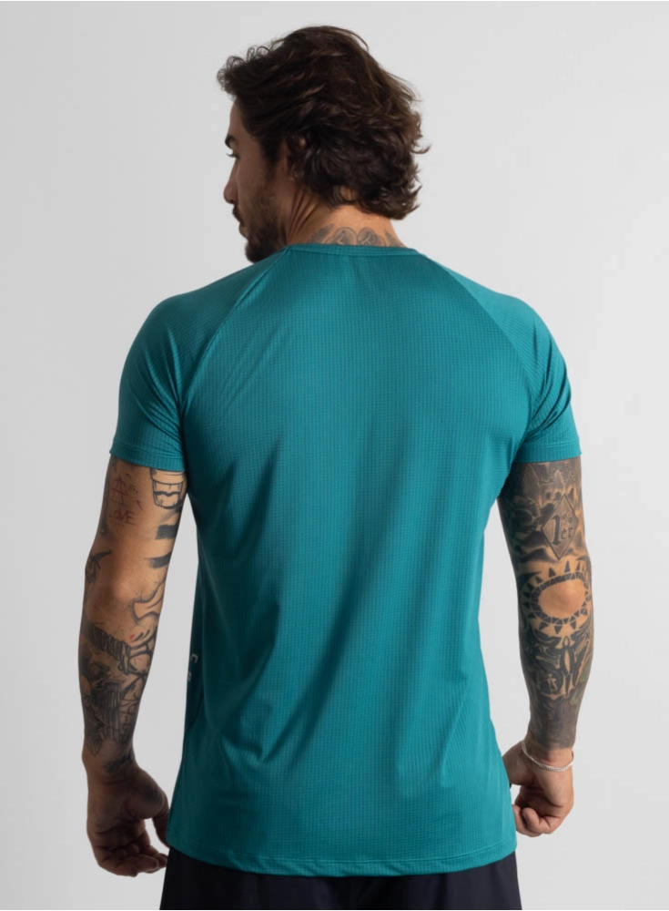 Camiseta Crown Dry Fit ice Elemental Verde Petróleo