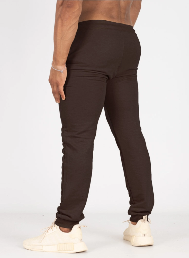 Calça Crown Training Moletom Raio Marrom