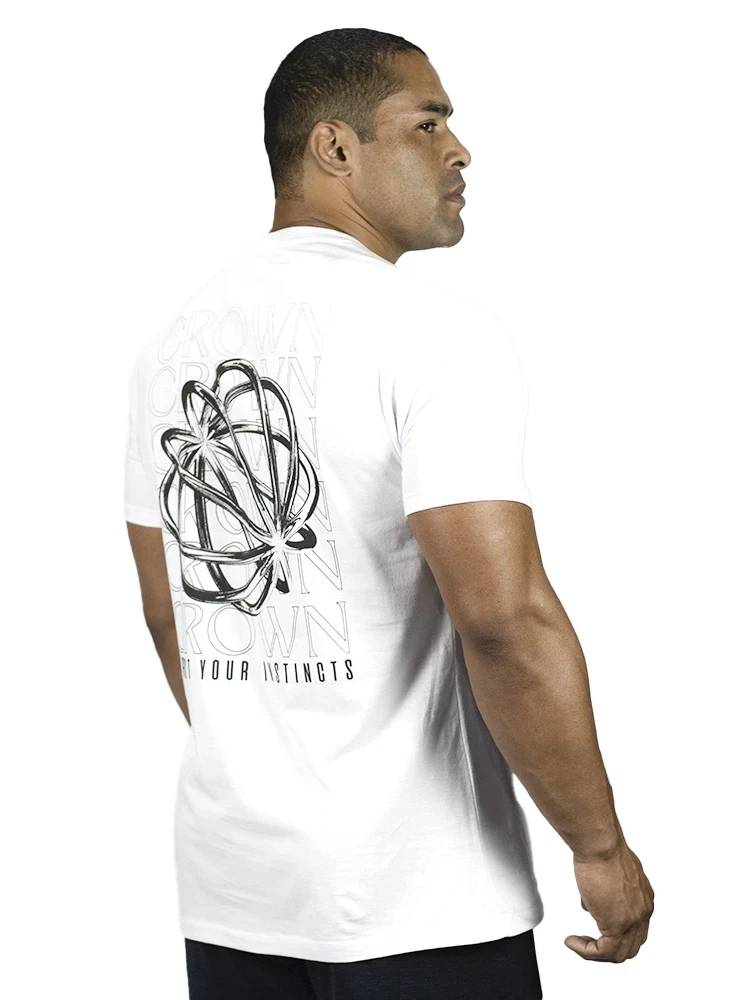 Camiseta Crown Training Strong Branca