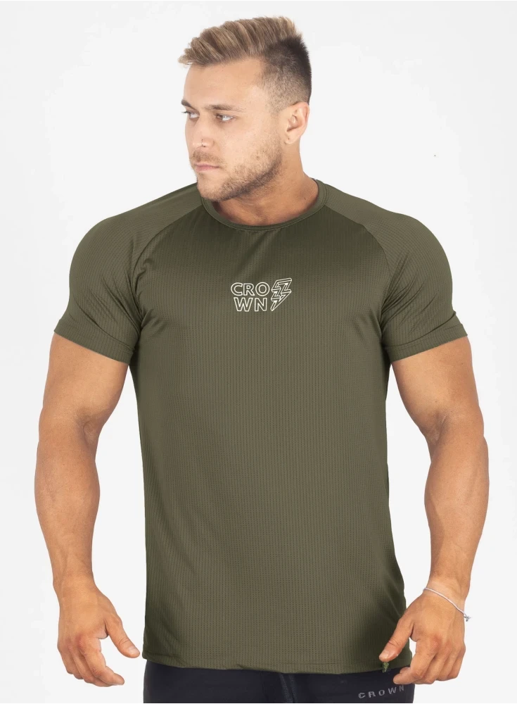 Camiseta Crown Dry Fit ice Verde Musgo Raio