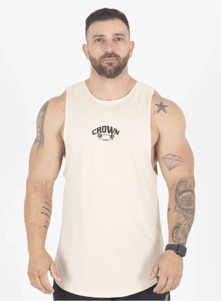Regata Crown Tank Dumbbell  Creme 