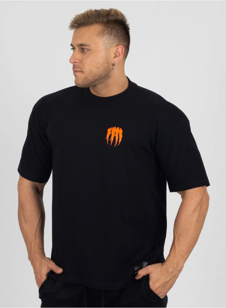 Camiseta Oversized Pantera Cara Tranquilo Preta
