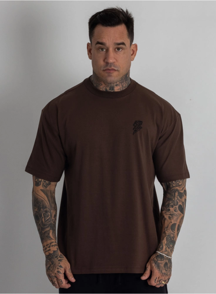 Camiseta Oversized Skull Marrom Camiseta Oversized Skull Marrom