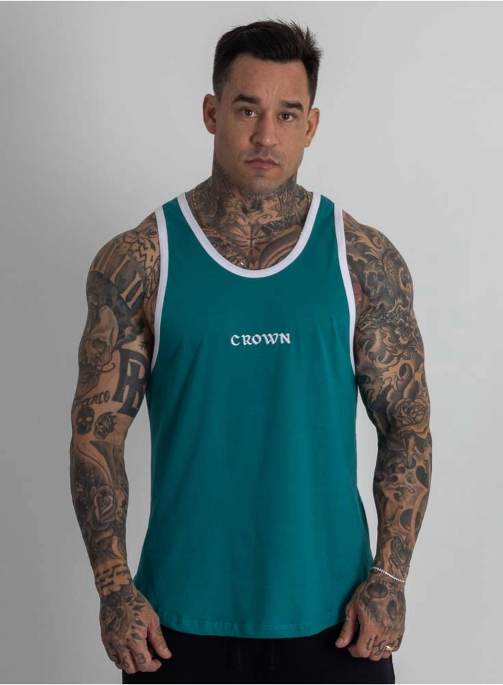 Regata Crown Tradicional Bordada Origin Petróleo Regata Crown Tradicional Bordada Origin Petróleo