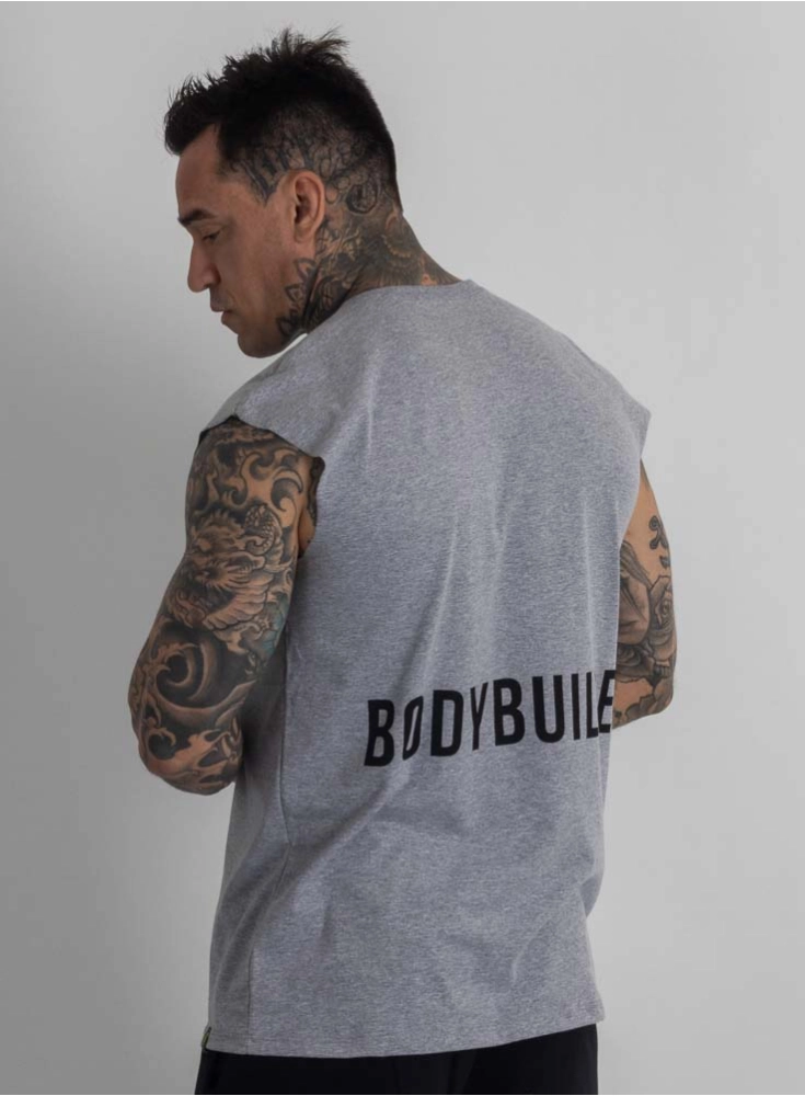 Regata Crown Japonesa Reta Bodybuilder Mescla Regata Crown Japonesa Reta Bodybuilder Mescla