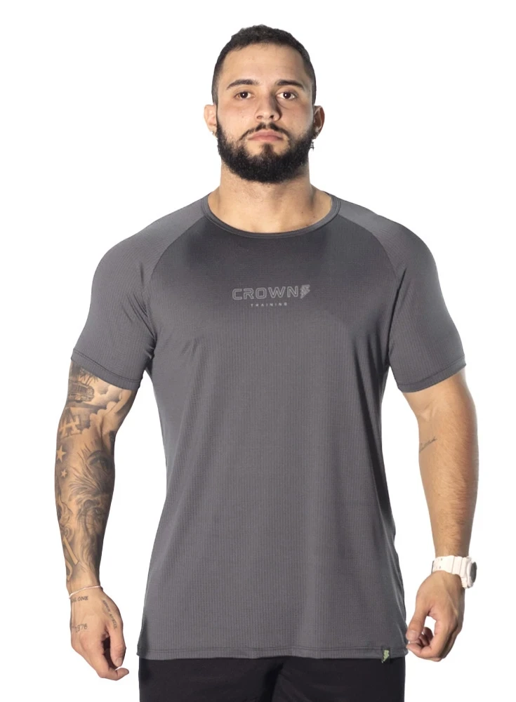 Camiseta Crown Dry Fit Ice Grafit