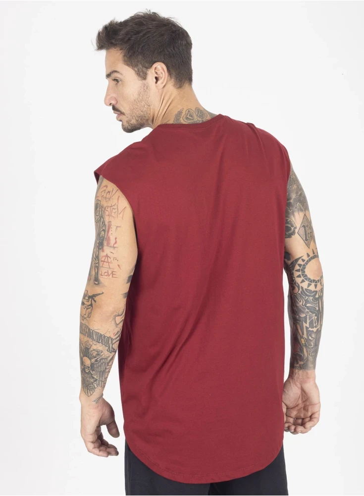 Regata Crown Japonesa Bodybuilder Bordô Regata Crown Japonesa Bodybuilder Bordô