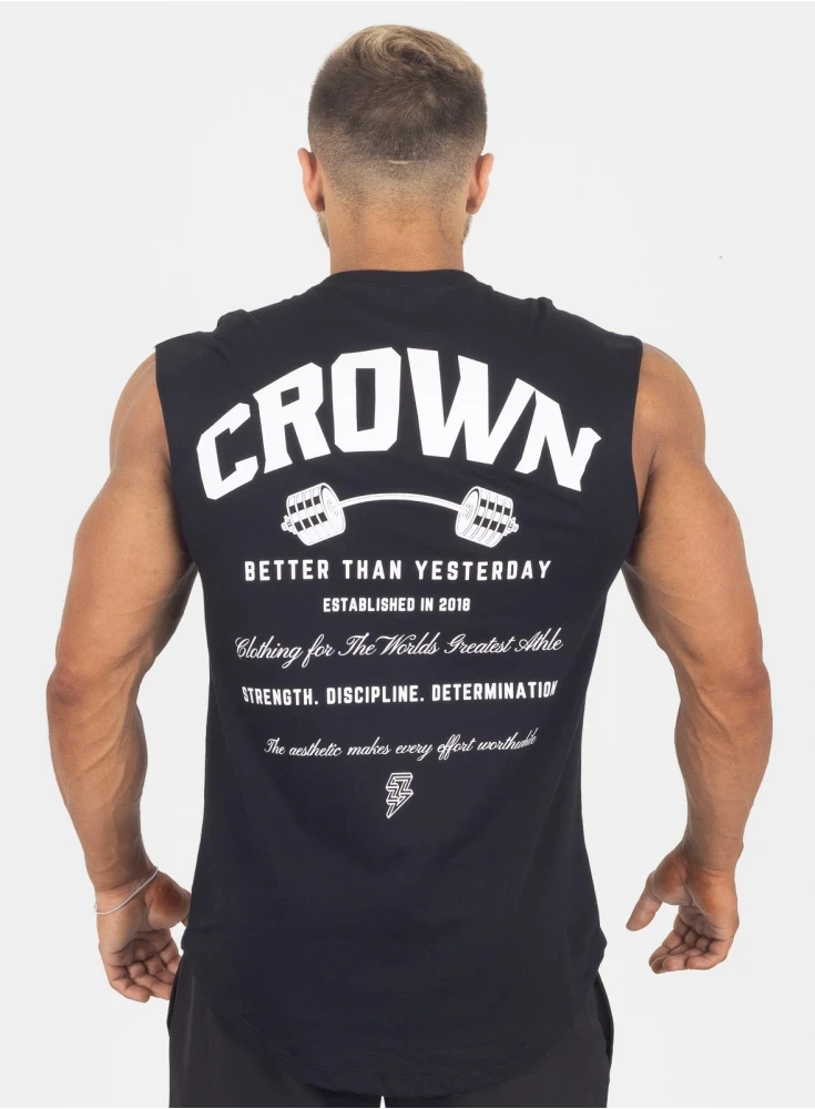Regata Crown Japonesa Dumbbell  Preto 