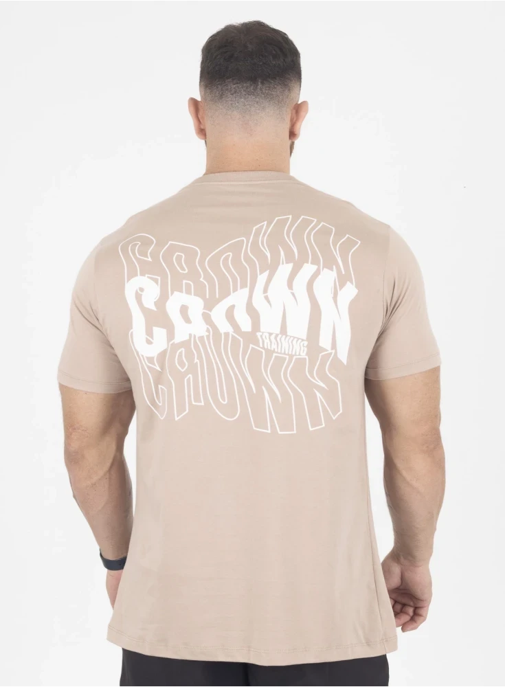 Camiseta Crown Training Wave  Areia 