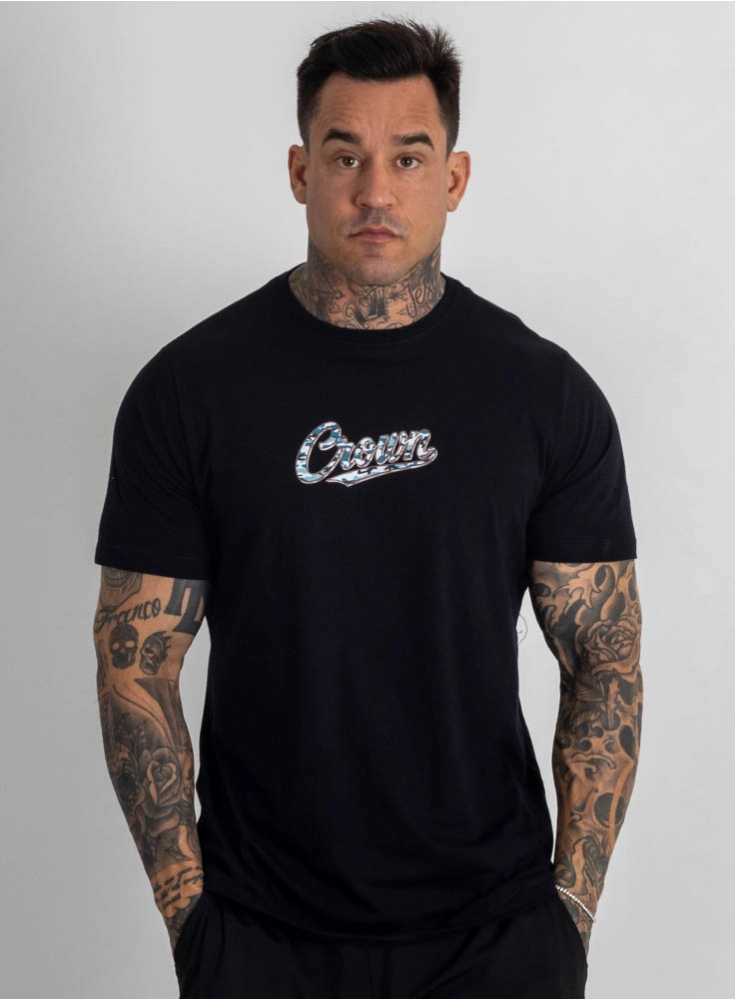 Camiseta Crown Training Tactic Preta Camiseta Crown Training Tactic Preta
