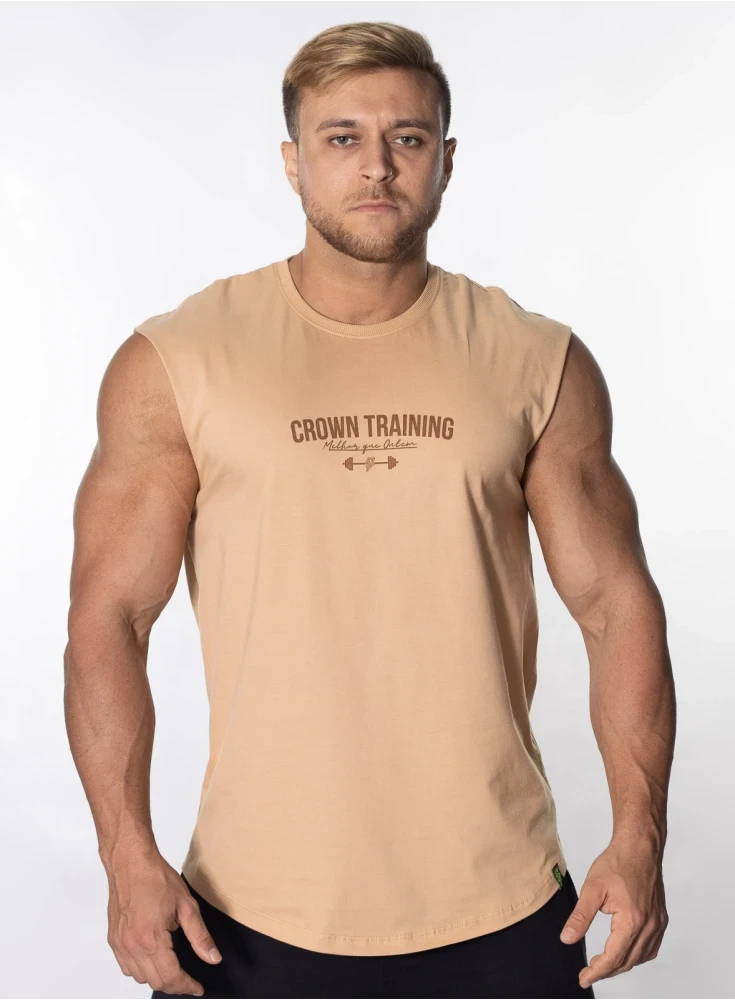 Regata Crown Training Japonesa Viciado no Pump Bege