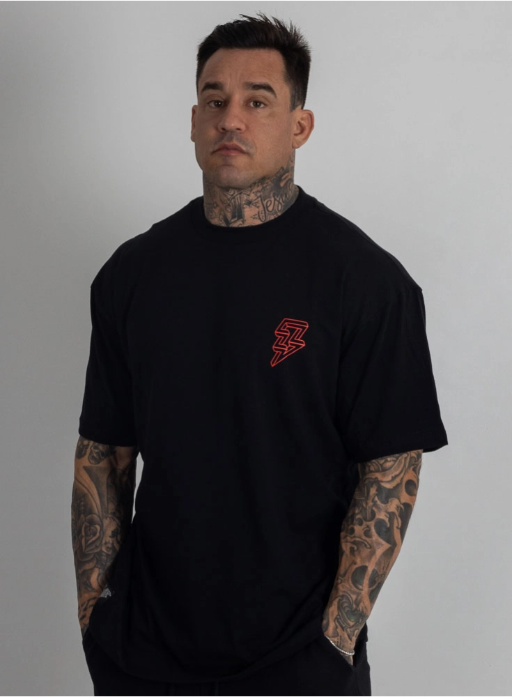 Camiseta Oversized Deuses Hades Preta