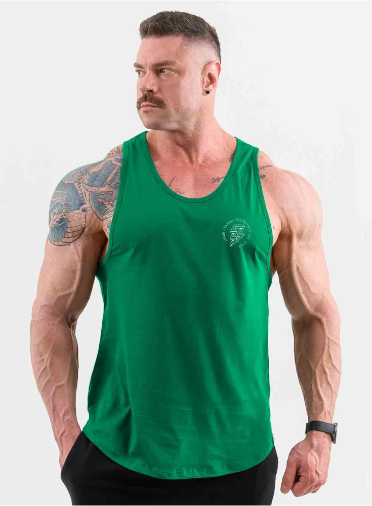 Regata Crown Tradicional Bodybuilding Verde Bandeira