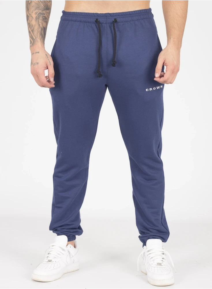 Calça de Moletom Crown Training Slim Dark Azul Marinho