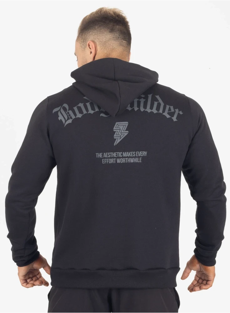 Moletom Crown Capuz Bodybuilding  Preto 