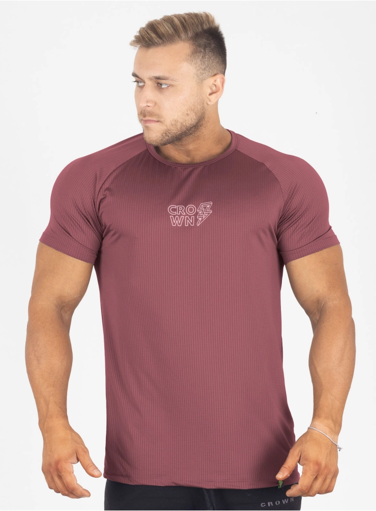 Camiseta Crown Dry Fit ice Raio Bordô