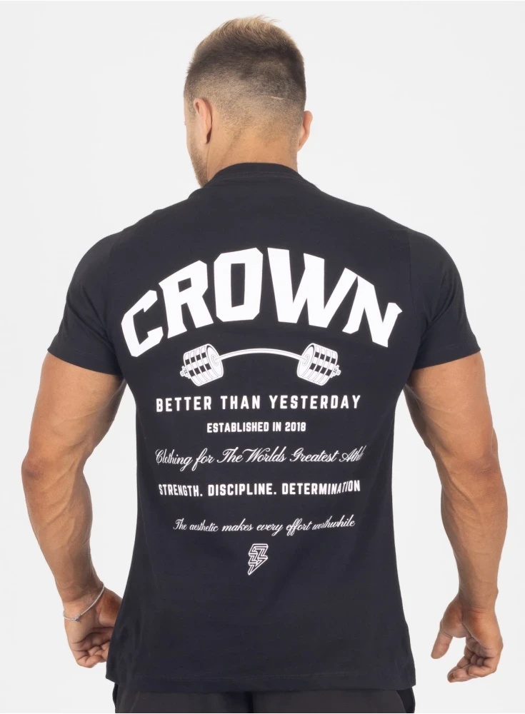 Camiseta Crown Training Dumbbell Preto Camiseta Crown Training Dumbbell Preto