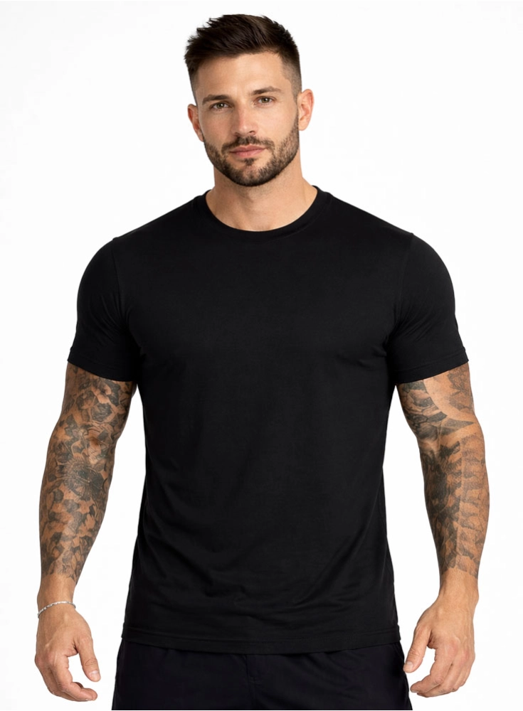 Camiseta Crown Tech Modal Preta Camiseta Crown Tech Modal Preta
