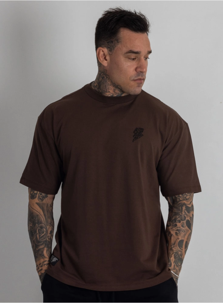 Camiseta Oversized Skull Marrom Camiseta Oversized Skull Marrom