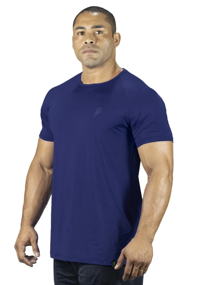 Camiseta Crown Dry Fit Lisa Azul Marinho