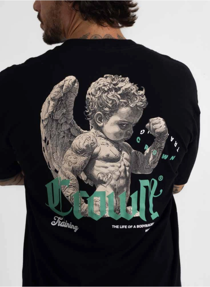 Camiseta Oversized Preta Angel
