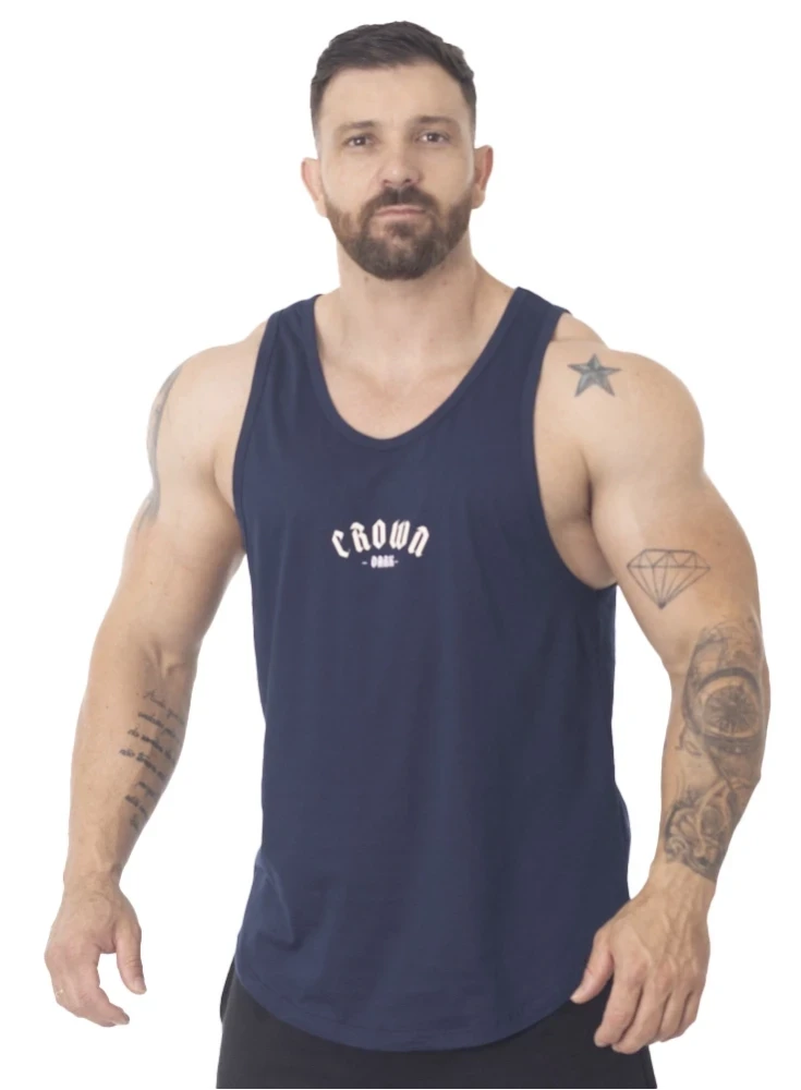 Regata Crown Tradicional Dark  Azul Marinho 