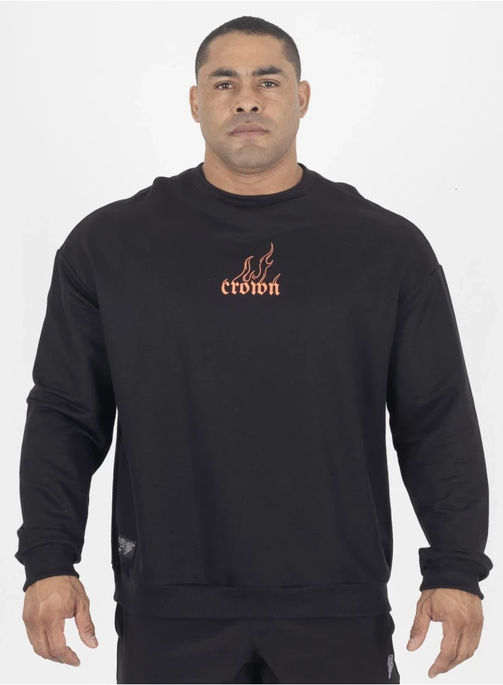 Moletom Oversized Crown Training Fire 