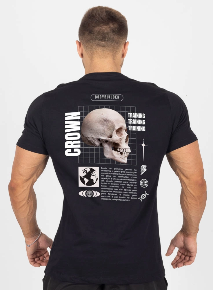Camiseta Crown Training BoneRage Preta